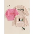 thumbnail image 3 of Gupgi Chandails de Noël pour Bébé Garçon Fille Tricot d'Hiver Pull à Manches Longues Col Rond Broderie Lettre, 3 of 9