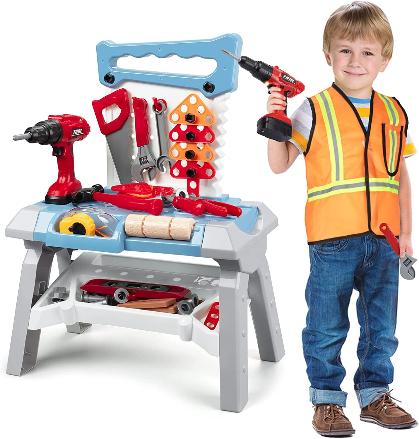 Black & Decker Kids Power Tool Bench Workshop Extra Tools for