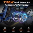 thumbnail image 6 of MOONCOOL Folding Electric Tricycle for Adults, 20" x 4" Fat Tire Electric Trike, 48V Peak 1092W  Electric Bicycle, 3 Wheels 7 Speed Ebike w/ 14.5Ah Removable Battery& Speed Differential Mechanism, 6 of 13
