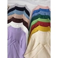 thumbnail image 2 of Jersey de cuello alto suave para mujer, suéter básico informal ajustado, elástico, Top de punto acanalado suave, otoño e invierno, 2024, 2 of 5