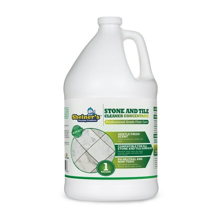 Sheiner's Stone & Tile Concentrated Floor Cleaner Liquid - 1 Gallon - Heavy Duty Cleaner for Tile, Laminate, Marble, Granite, Travertine, and for All Hard Surfaces - pH Neutral and (Best Way To Clean Saltillo Tile)