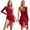 Burgundy, variant on TiaoBug Women's Lyrical Ballet Contemporary Dance Ice Skating Asymmetrical Dress Burgundy XXL