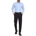 thumbnail image 2 of CAMISAS DE NEGOCIO DE MANGA LARGA PARA HOMBRES CON PATRÓN A CUADROS XL AZUL Y BLANCO, 2 of 5