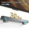 thumbnail image 3 of EEEkit Soundbar Wall Mount Bracket, Fit for Samsung, Sony, LG, Vizio, Polk, Onkyo, Nakamichi Sound Bar Under TV, Hold up to 30 lbs, Black, 3 of 8