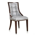 thumbnail image 7 of Manhattan Comfort Fifth 18.5" Faux Leather Dining Chair in Silver (Set of 2), 7 of 7