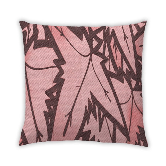 Ahgly Company Outdoor Square Contemporary Throw Pillow, 18 inch by 18 inch