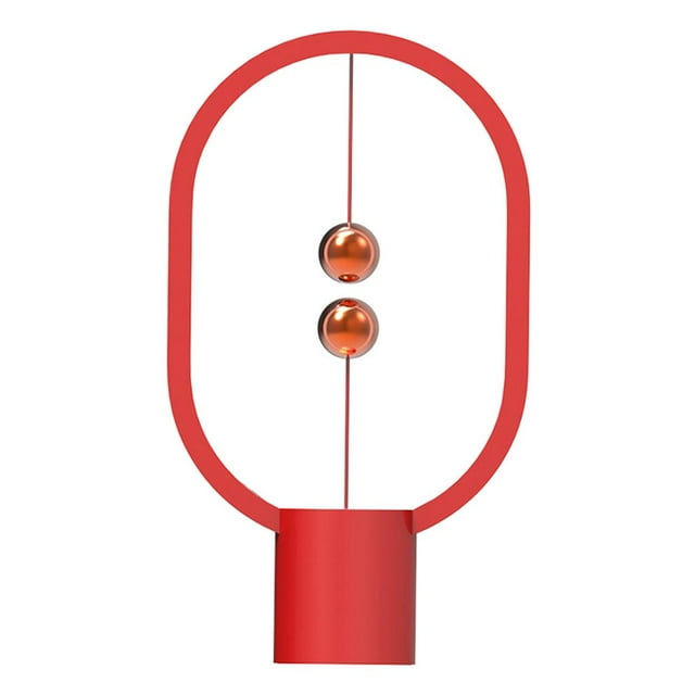 Ellipse Heng Balance Lámpara Magnética Creativa Iluminación Inteligente Luces LED Control Táctil Interruptor en El Aire Regulable Cálido de Lo rojo Sunnimix luz de noche