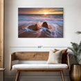 thumbnail image 3 of Elephant Stock Swirling Ocean Wave Wall Art - Horizontal Canvas Wall Art - Living Room Wall Decor - Beach Canvas - Blue And Gray Decor - 45" x 30", 3 of 8