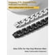 thumbnail image 5 of Cadena de eslabones cubanos PROSTEEL Pulsera de 16 mm para hombres acero inoxidable chapado en negro 7.4 pulgadas, 5 of 8