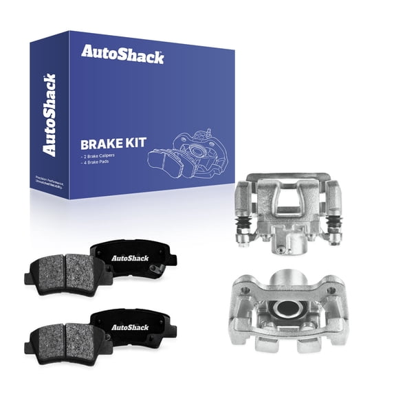 AutoShack Rear Brake Calipers & Premium Ceramic Brake Pads for Kia & Hyundai, Sportage 2017-2021 Tucson 2016-2018, AWD FWD L4 1.6L 2.0L 2.4L