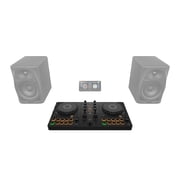 AlphaTheta DDJ-FLX2 Compact 2-Channel DJ Controller with Headphones Package
