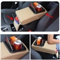 thumbnail image 3 of Multi functional dual cup holder car armrest pad, center console storage box pad-, 3 of 3