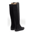 thumbnail image 3 of Michael KORS Womens Black Round Toe Stacked Heel Zip-up Leather Boots 8, Riding Boots, 3 of 6