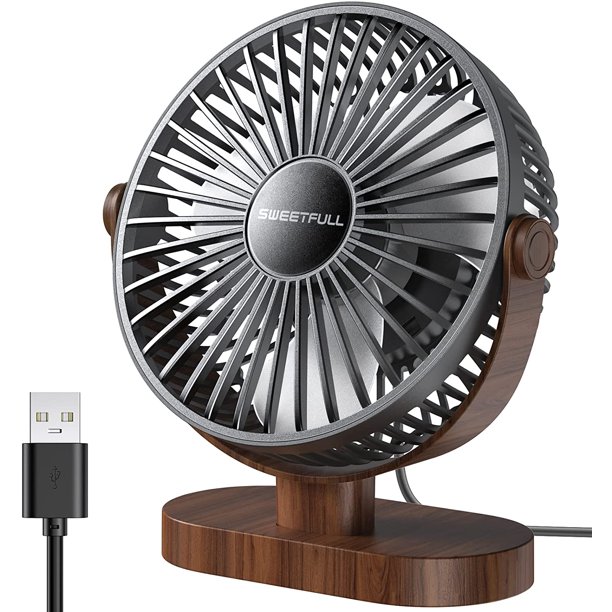 USB Desk Fans Powerful Mini Personal Fan Table Fan Speed Adjustable
