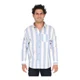 thumbnail image 2 of Camisa casual para hombre de manga larga con diseño a rayas verticales azul y blanco, marca Chili Beans, ideal para el día a día, estilo moderno, cómoda y ligera talla mediana, 2 of 4
