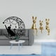 thumbnail image 2 of Escultura de metal para pared con diseño de gato y conejo, diseño de y , con estatuas, adorno para centro de mesa para amantes de los a, 2 of 8