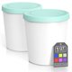 thumbnail image 1 of Recipientes para helados BALCI Premium de 1 litro (paquete de 2) con tapas, color menta, 1 of 6