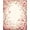 Beige, Pattern 3, variant on ODIKA 4'x6' Machine Washable Non-Slip Area Rug, Vintage Inspired Floral with Non Slip Design and Subtle Pink Hues High Traffic Rug, Ivory, 84706
