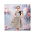thumbnail image 2 of Sunny Fashion Girls Dress Colorful Floral Print Asymmetrical Color Block Sundress 10 Years, 2 of 8