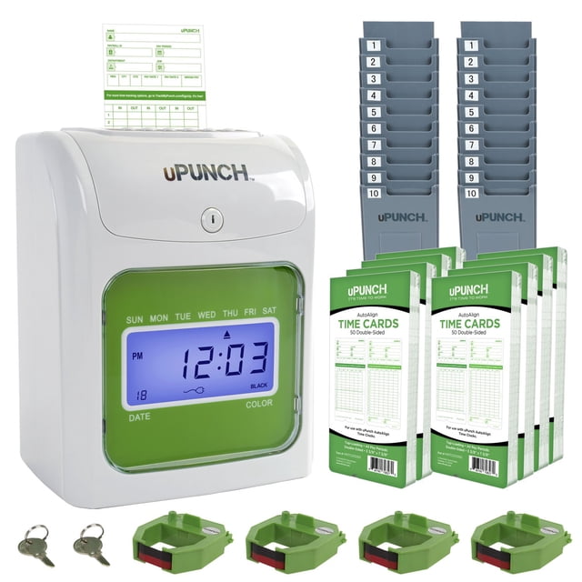 uPunch Small Business AutoAlign Time Clock Start-Up Kit (HN3540)