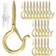 thumbnail image 1 of Solnnerer Paquete de 20 Ganchos de Rosca para Colgar Luces y Plantas, Ganchos para Tazas Q-Hanger Blancos de 2,2 Pulgadas, Ganchos de Techo con Tornillos, Gancho para Ojo, Montaje en Techo de Pared, 1 of 7