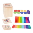 thumbnail image 3 of Juguete clasificador de colores, caja de combinación de aprendizaje, 3 en 1, colorido, para aprendizaje, regalos de cumpleaños, juguetes sensoriales,, 3 of 9