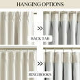 thumbnail image 3 of Natural Pinch Pleated Full Blackout Curtains Linen Blended Room Darkening Window Curtains 95 inch for Living Room Bedroom Thermal Insulated Pinch Pleat Drapes with Hooks 2 Panel 40"Wx95"L, 3 of 5