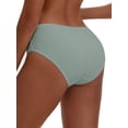 thumbnail image 3 of INSPIRE CHIC Plus Size for Women's Cotton Mid-Waisted Briefs Full Coverage Comfortable Classic Underwear M Blue, 3 of 4