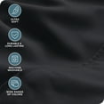 thumbnail image 5 of Bare Home Luxury Bed Sheet Set - Premium 1800 Collection - 4 Piece - Twin, Black, 5 of 8