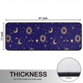 thumbnail image 5 of Kitchen Rugs Sets Of 2,Blue Gold Sun Moon Pattern Anti Fatigue Kitchen Mat Rugs Non Slip Washable,Decorative Kitchen Floor Mats for Kitchen,Sink,Laundry,17"x47"+17"x47", 5 of 5