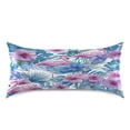 thumbnail image 2 of Silky Satin Standard Pillowcases For Hair And Skin Indian Style Flower, 2 of 6