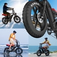 thumbnail image 6 of GT50 Electric Bike For Adults,Peak 1500W Motor,20"x4.0 Fat Tire E-Mountain Bicycle,48V 15AH Removable Battary, 7-Speed All-Terrain E-Bike, 6 of 6