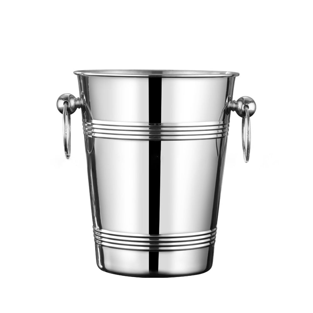 Champagne Wine Bucket Stainless Steel Water Beer Drink Ice Cooler Bar Party Home 