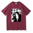 thumbnail image 1 of Naruto T-Shirt à Manches Courtes Imprimé Naruto Hommes et Femmes Tendance Été Manches T Rose Rouge, 1 of 2