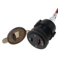 thumbnail image 2 of Ip66 a prueba de agua 12v Dc Power Delivery Qc3.0 Dual Type-c 5v 3a Usb Motocicleta,Azul. Afortunado Sencillez, 2 of 5