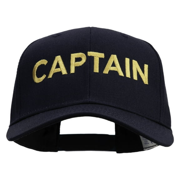 Captain Embroidered Cap - Navy OSFM