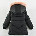 thumbnail image 4 of dazeni Girl's Winter Quilted Coat Full Zip up Puffer Jacket Warm Hooded Parka Thicken Outwear, 4 of 9