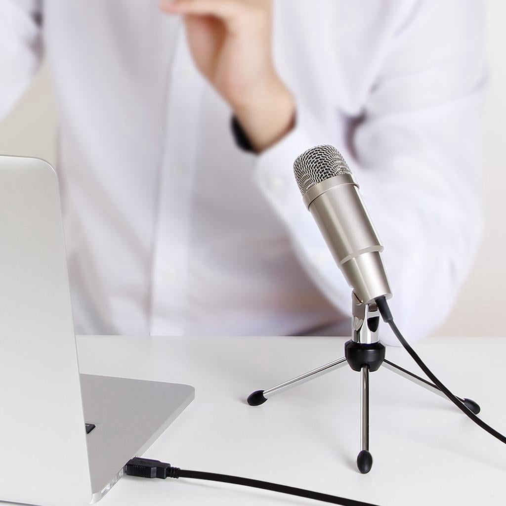 LeeQinersw Professional USB Condenser Microphone for Audio Recording Podcasting & Stand