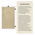 thumbnail image 5 of Cordless Room Darkening Mini Blind - 27 Inch Width, 64 Inch Length, 1" Slat Size - Pearl White - Cordless GII Deluxe Sundown Horizontal Windows Blinds for Interior by Achim Home Decor, 5 of 6