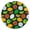 Retro Lemo, variant on Retro Floral Round Elastic Tablecloth Waterproof Spill-Proof Fitted Dining Cover