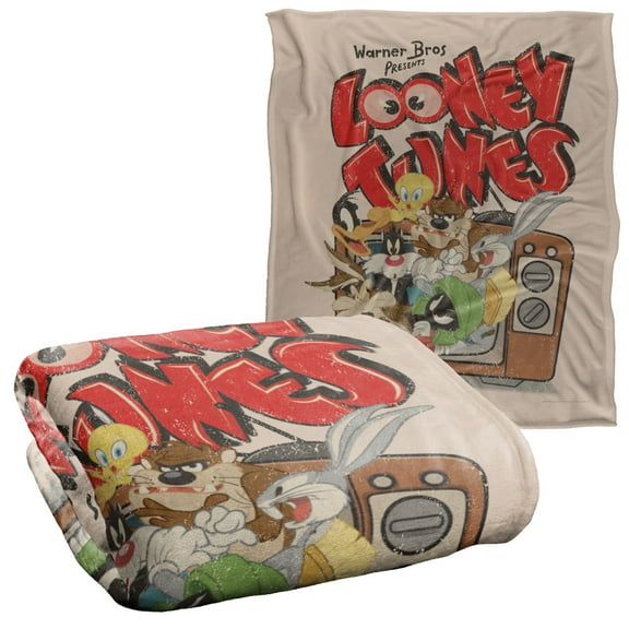 Looney Tunes Blanket, 50'x60', Saturday Mornings Silky Touch Super Soft Throw