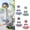 4Pcs Hawaiian Lily Bikini Porch Goose Outfit Set Under $5 a1, variant on CQCYD Hawaiian Lily Print Bikini Porch Goose Outfit, Summer Beach Style Statue Clothes, 23 Inch Garden Ornament Costume for Pool Patio and Tropical Decor