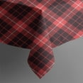 thumbnail image 4 of Red and Black Plaid Pattern Rectangle Tablecloth 60"x102",Waterproof Polyester Rectangle Table Cloth, Wipeable Spillproof Polyester Tablecloth for Dining, Camping, Indoor and Outdoor, 4 of 6