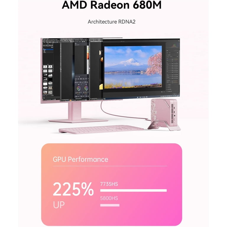 minisforum UM773SE 桜　SSD1TB 32GB Minisforum Venus Series UM773 SE Mini PC Windows 11 AMD Ryzen 7