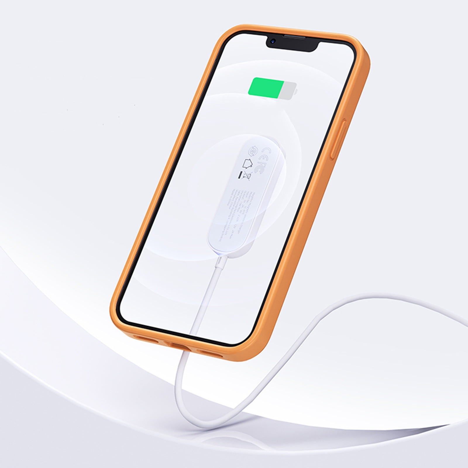 Bouanq Portable Wireless Charger Magnetic Wireless Charger Compatible With IPhone 13| IPhone 12 15W Qi-Certified Fast Wireless Charging Pad Mag-safe Charger For Airpods