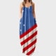 thumbnail image 2 of Maxi vestidos de mujer verano casual cuello en V sin mangas vacaciones playa bolsillos vestido largo Fridja hjkh6897, 2 of 5