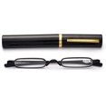 thumbnail image 1 of ZUVGEES Easy Carry Mini Compact Slim Reading Glasses—Lightweight Portable Readers with w/Pen Clip Tube Case, 1 of 6