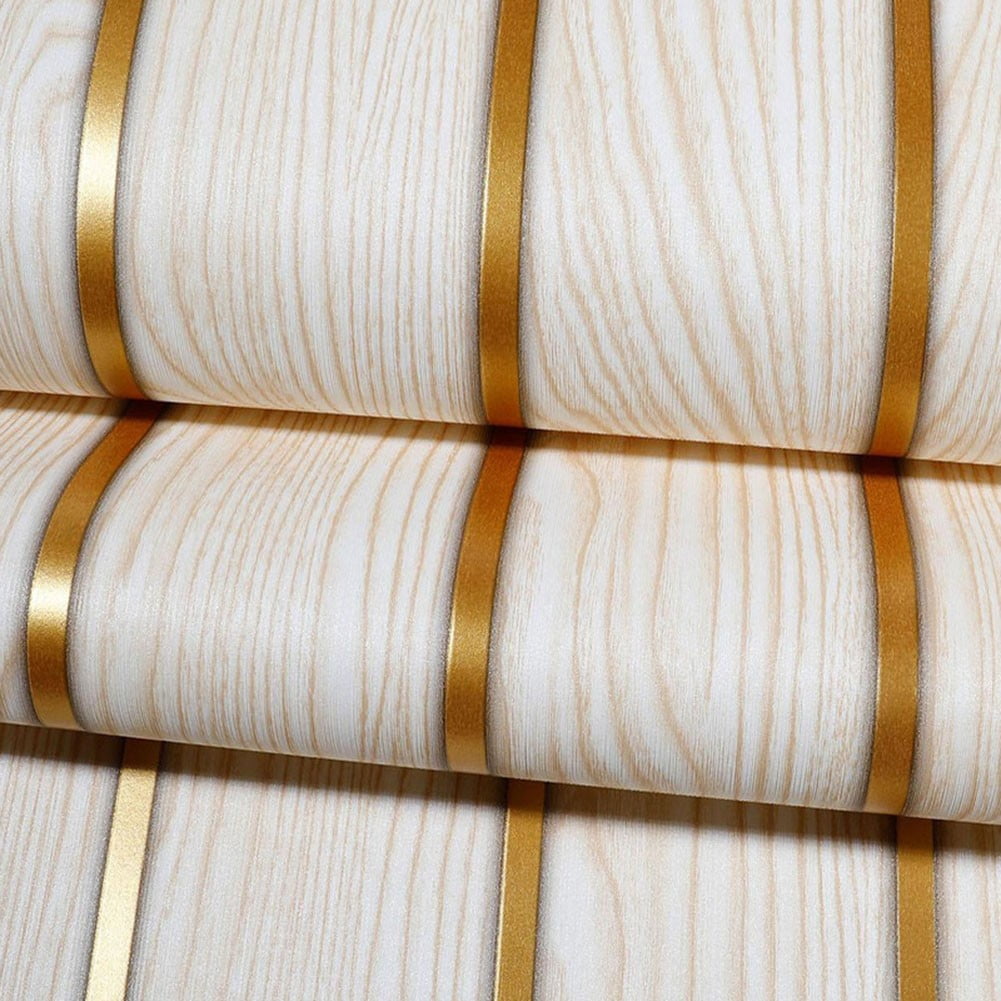 0.53*9.5M Modern Chinese 3D Imitation Wood Grain Wallpaper Decoration Wallpaper