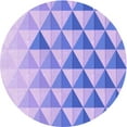thumbnail image 1 of Ahgly Company Indoor Round Patterned Light Slate Blue Area Rugs, 7' Round, 1 of 6