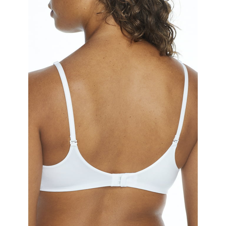 Women's Maidenform 9456 Comfort Devotion Wirefree with Lift T-Shirt Bra  (White Lace/Stone Combo 38D)